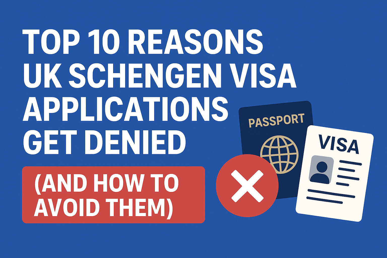 🚫 Top 10 Reasons UK Schengen Visa Applications Get Denied (And How to Avoid Them)